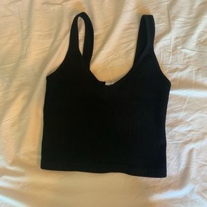 One size seamless ribbed crop tank